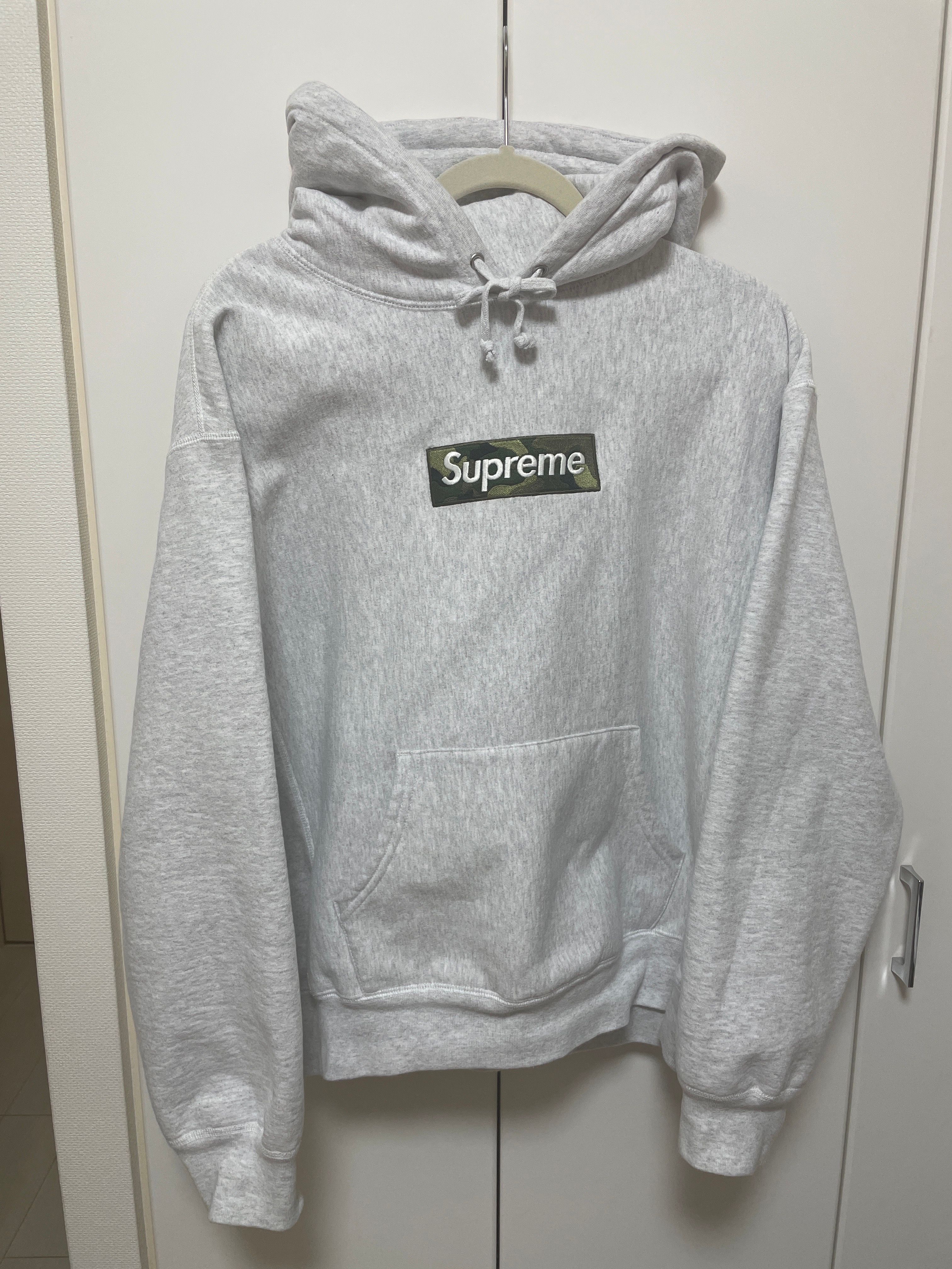 Supreme Box Logo Hooded Sweatshirt "Ash Grey" (23FW)