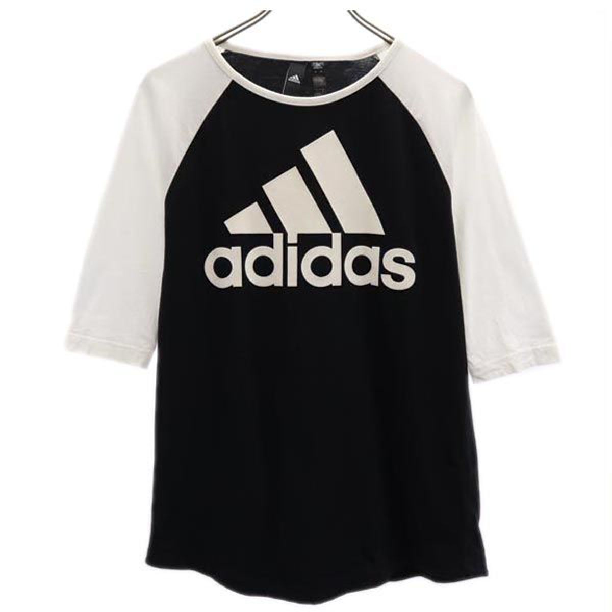 adidas 7分袖 ラグラン Tシャツ