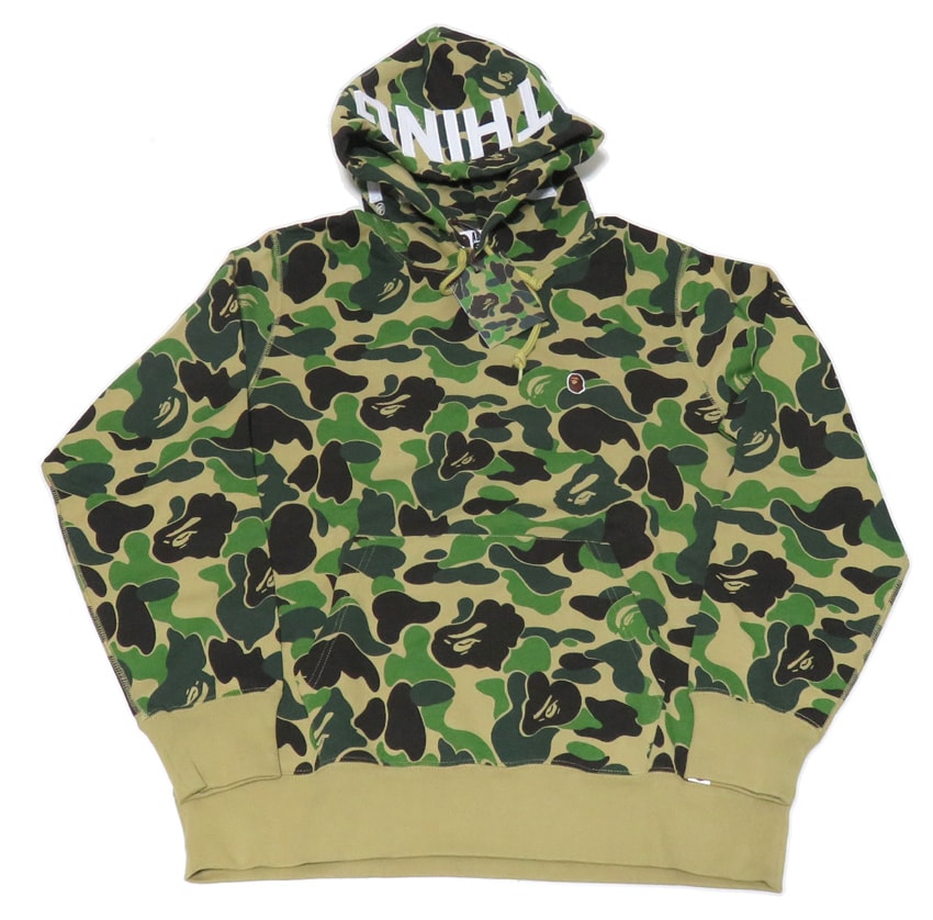 BAPE ABC Camo Pullover Hoodie Green