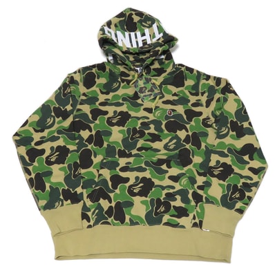 BAPE ABC Camo Pullover Hoodie Green