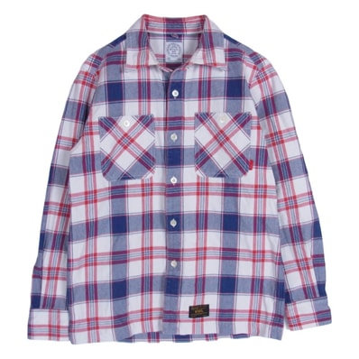 WTAPS ダブルタップス 長袖シャツ 16SS 161GWDT-SHM04 UNION LS/01 ユニオン チェック 長袖 ネルシャツ レッド系 S【中古】