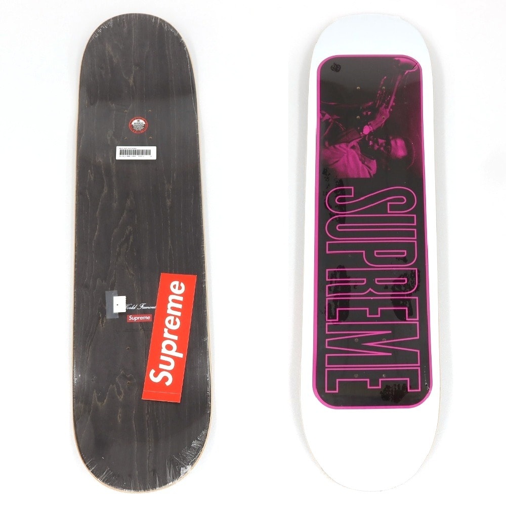 【中古】シュプリーム Supreme 2021年春夏 Miles Davis Skateboard スケートボード デッキ スケボー ホワイト【サイズ8.25×32.125】【メンズ】