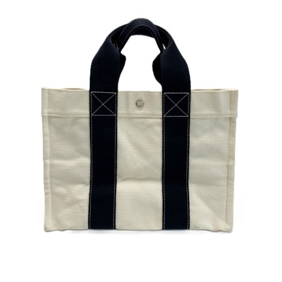 HERMES エルメス トートバッグ キャンバス ボラボラ アイボリー