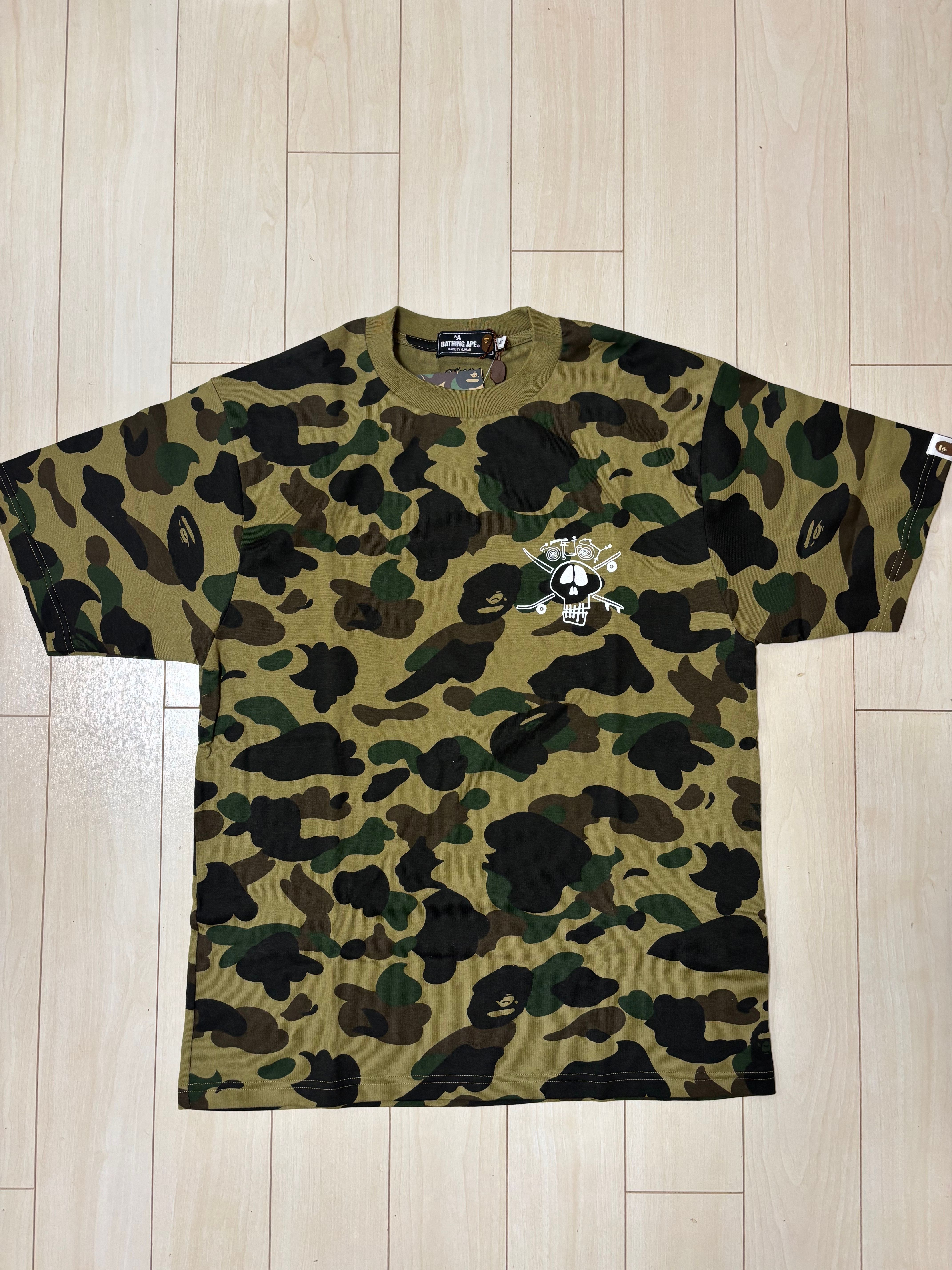 stussy A BATHING APE 30周年記念 1stカモ コラボTシャツ