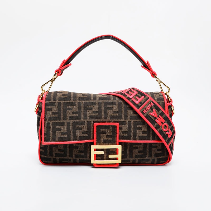 フェンディ FENDI ズッカ FFジャガード マンマバケット 2way ショルダーバッグ【中古】