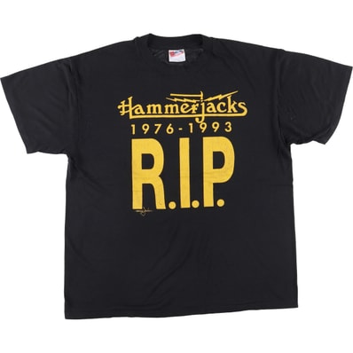 古着 90年代 ヘインズ Hanes POLY-COTTON HAMMERJACKS アドバタイジングTシャツ メンズXL相当 ヴィンテージ/eaa543958
