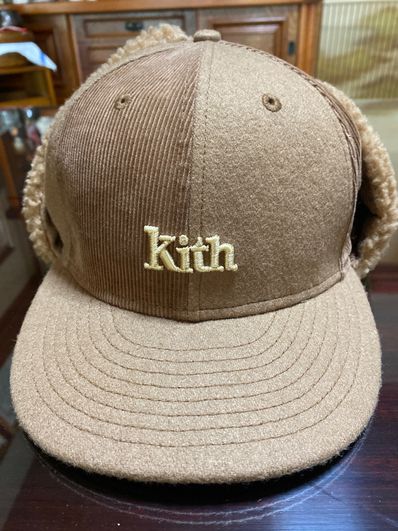 Kith x New Era Serif Ear Flap Fitted Cap "Chestnut"