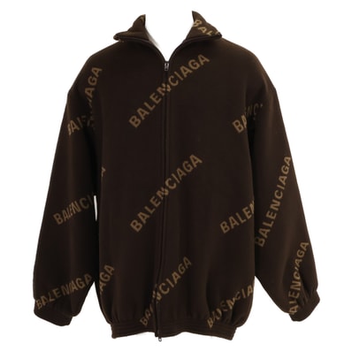 バレンシアガ 【国内正規】647460 Logo-print Zip-up Jacket ロゴプリント ジップアップ ジャケット 42