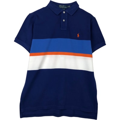 古着 ラルフローレン Ralph Lauren POLO by Ralph Lauren CUSTOM FIT 半袖 ポロシャツ メンズL相当/eaa622752