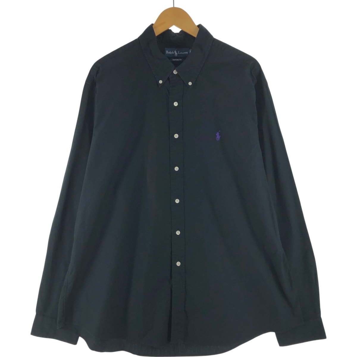 古着 ラルフローレン Ralph Lauren CUSTOM FIT 長袖 ボタンダウンシャツ メンズXXL相当/eaa561527