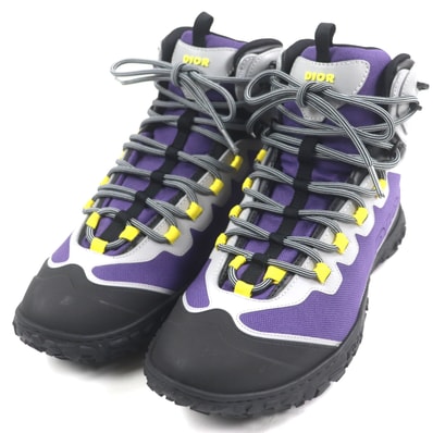 未使用品 ディオール オム
アンクルブーツ Diorizon ディオリゾン パープル ブラック メンズ 42 3BO290ZRT