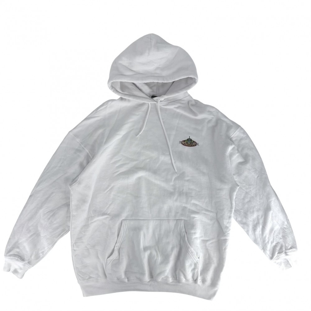 BALENCIAGA バレンシアガ パーカー BONJOUR ボンジュール プルオーバー トップス アパレル 服 S 578135 ホワイト 白 コットン    メンズ 春 秋 冬【中古品】