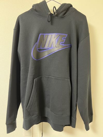 Supreme / Nike® Leather Appliqué Hooded Sweatshirt "Black"