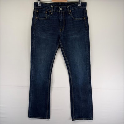 古着 リーバイス Levi's デニム パンツ 527 フレア 5ポケット ジップ ブーツカット ジーンズ ジーパン W32 L34 ブルー系 メンズ