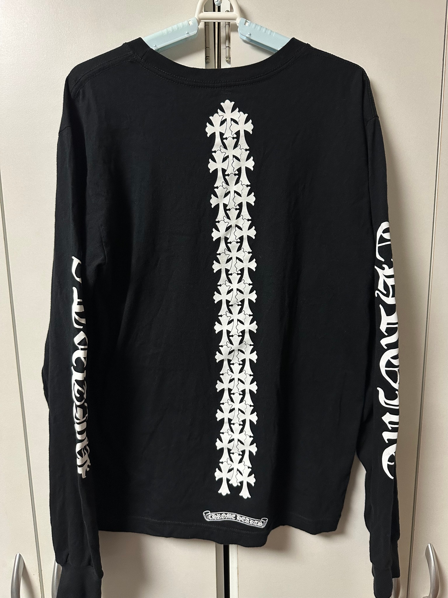 Chrome Hearts Cemetery Cross Tire Tracks L/S T-Shirt "Black"