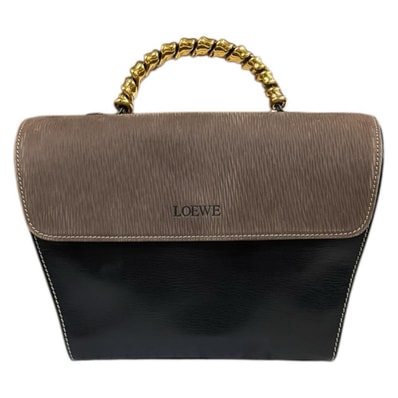 ロエベ ベラスケス ハンドバッグ レザー ブラック レディース LOEWE 中古