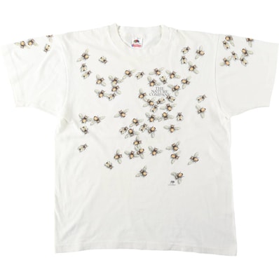古着 90年代 フルーツオブザルーム FRUIT OF THE LOOM ミツバチ柄 アニマルTシャツ USA製 メンズL相当 ヴィンテージ/eaa644461