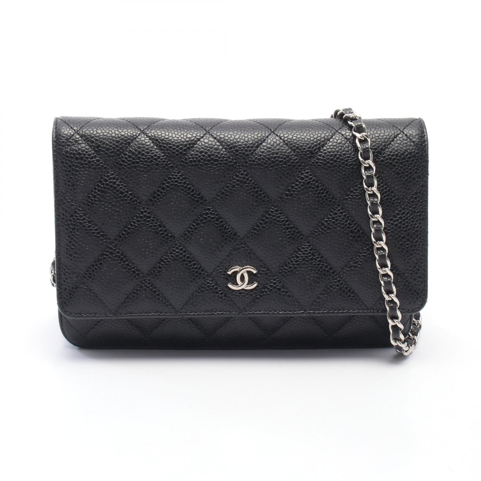 シャネル CHANEL マトラッセ ショルダーバッグ バッグ キャビアスキン(グレインドカーフ) レディース ブラック系 AP0250 【中古】