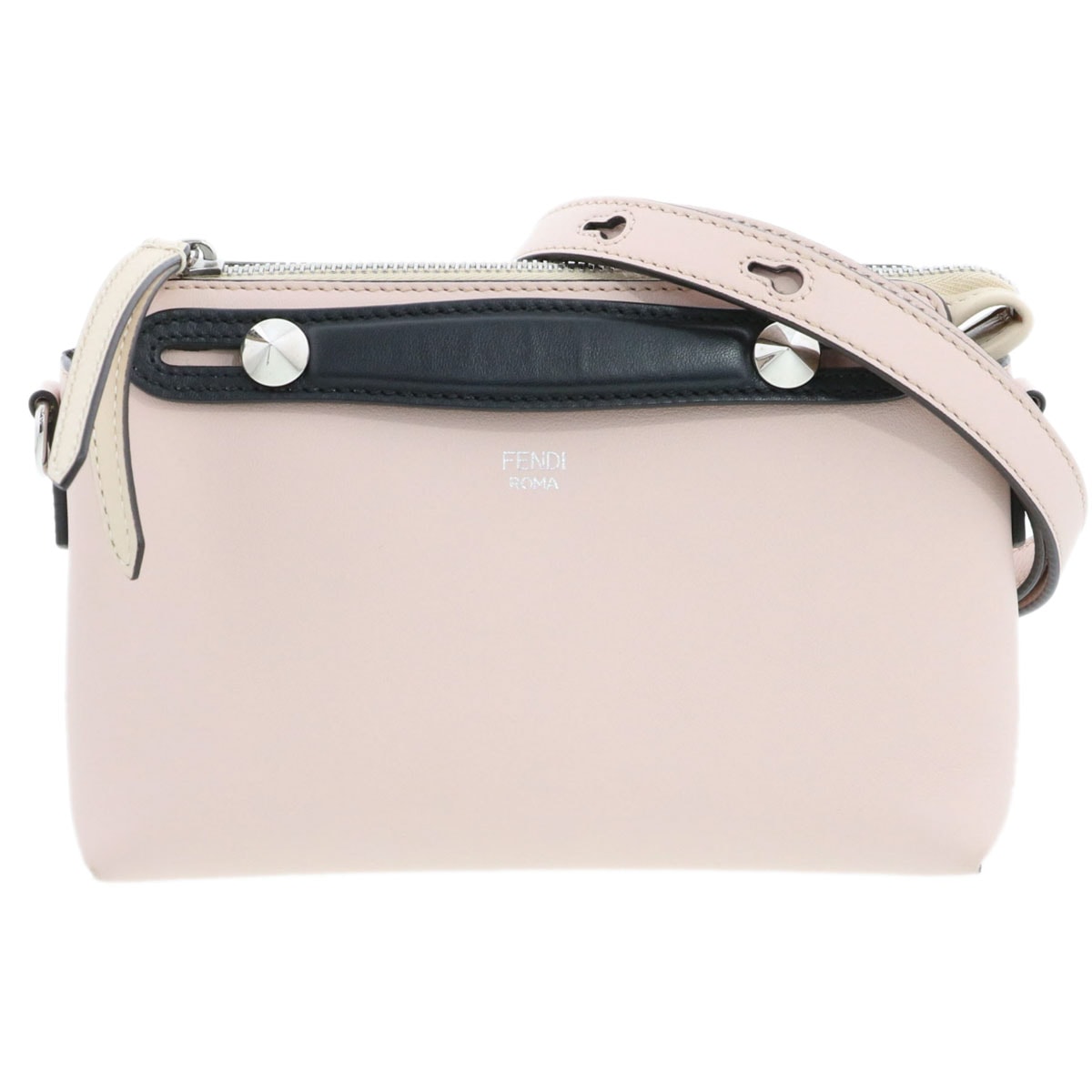 【再値下げ】 FENDI フェンディ バイザウェイ スモール ショルダーバッグ 8BL145 カーフ ピンク レディース【中古】