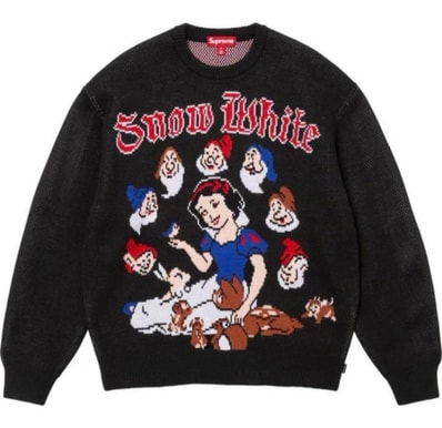 Supreme Snow White Sweater "Black"