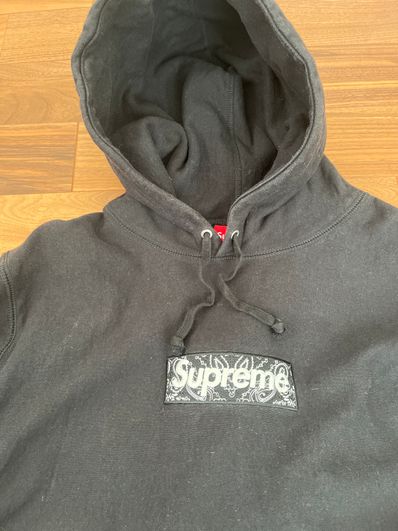 Supreme Bandana Box Logo Hooded Sweatshirt "Black"