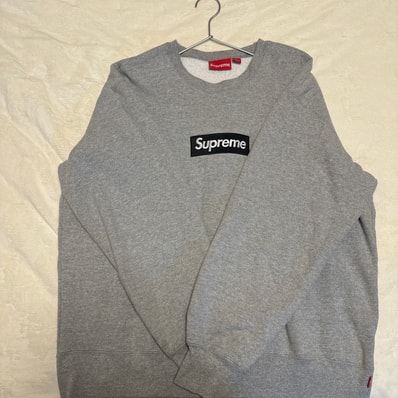 Supreme Box Logo Crewneck "Heather Grey" (22FW)