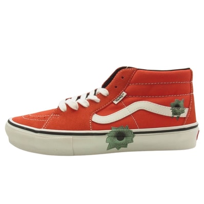 Supreme シュプリーム スニーカー 25SS Nate Lowman x Skate Grosso Mid Red ネイトロウマン バンズ スケートグロッソ ミッド スニーカー レッド系 27.5cm【新古品】【未使用】【中古】