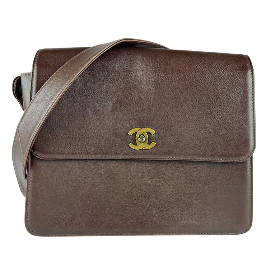 C (やや傷や汚れあり)】シャネル CHANEL ショルダーバッグ レザー