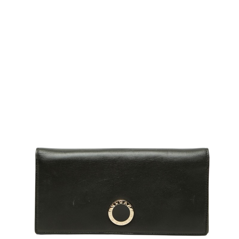 ブルガリ ブルガリブルガリ 長財布 ブラック レザー レディース BVLGARI 中古