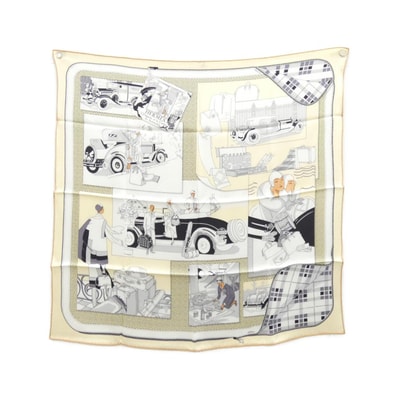 エルメス CONFORT EN AUTOMOBILE 981902S スカーフ
