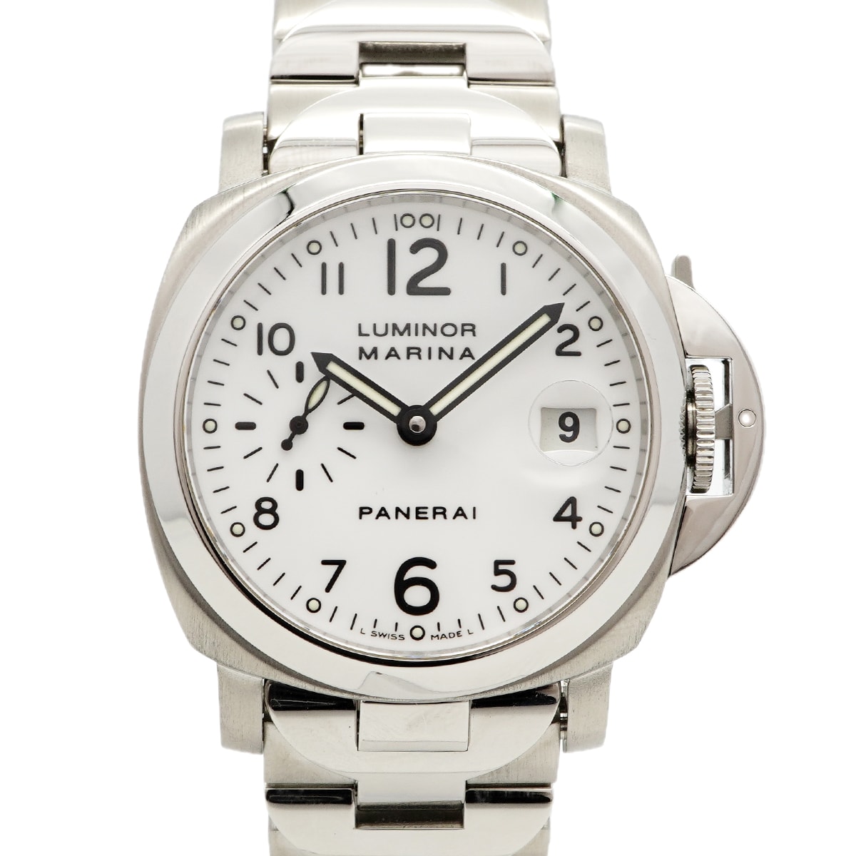 【6wda0052】オフィチーネパネライ ルミノールマリーナ PAM00051 白文字盤【中古】腕時計 メンズ