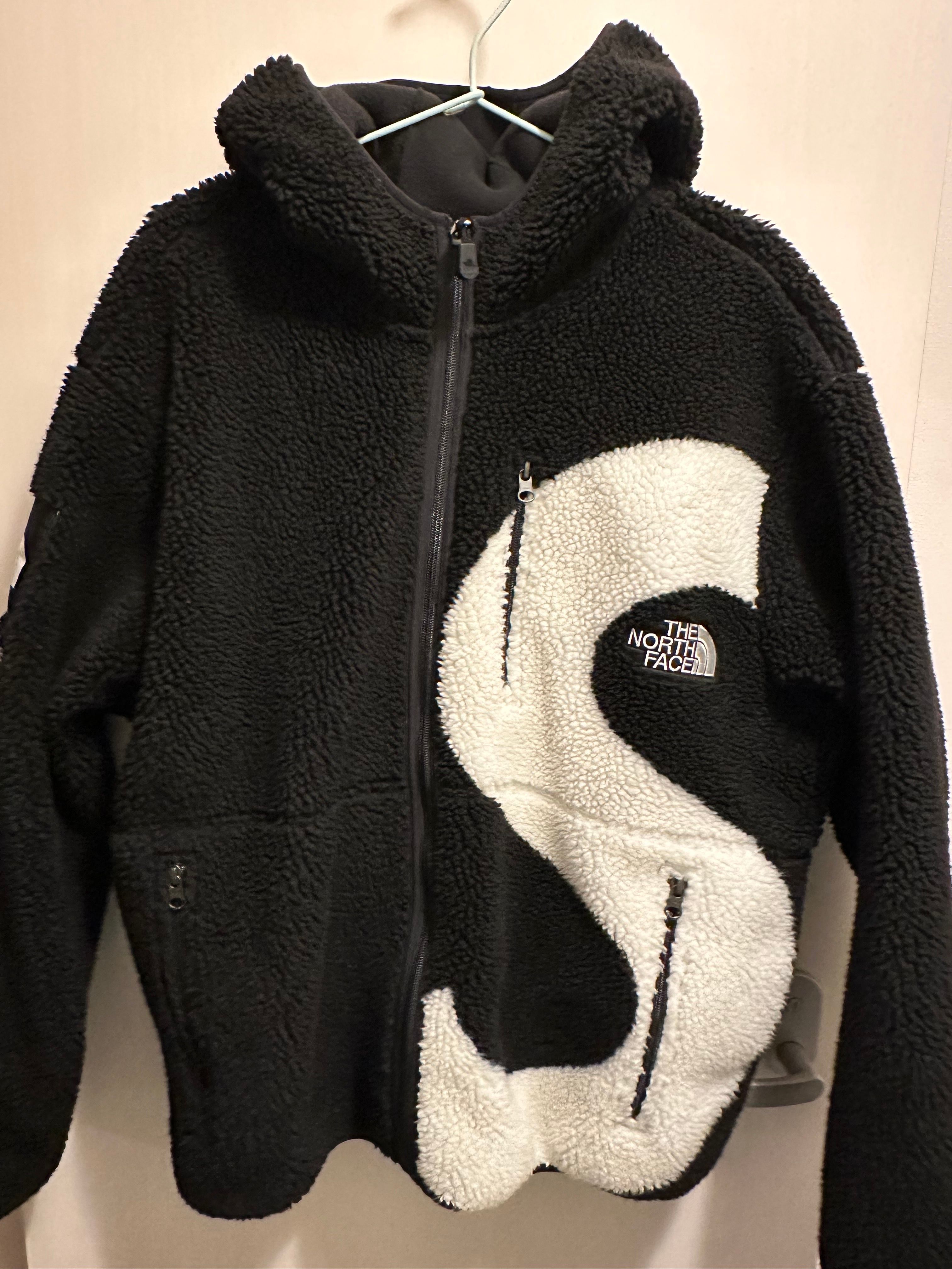 Supreme x The North Face S Logo Hooded Fleece Jacket "Black"