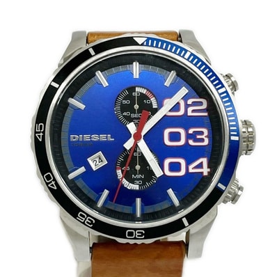 DIESEL ディーゼル 腕時計 本体のみ クォーツ レザー ブルー メンズ DZ-4322