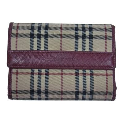 BURBERRY バーバリー 財布 ノバチェック エンジ系【中古】
