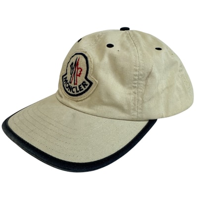 モンクレール MONCLER キャップ ロゴ ワッペン ベージュ