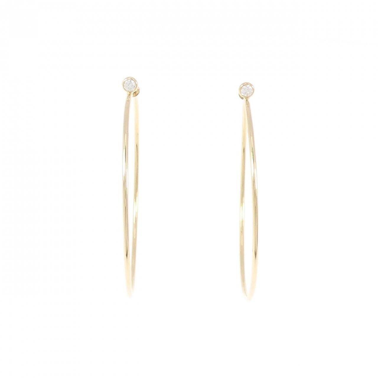 ティファニー ダイヤモンド フープ ピアス