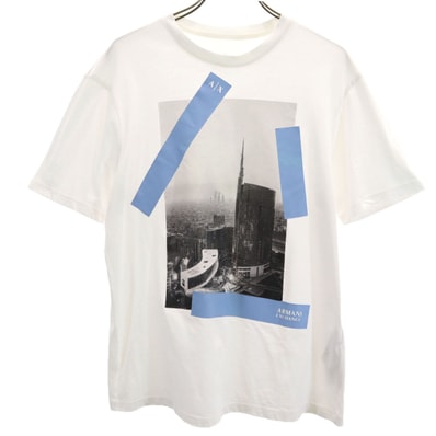 ARMANI EXCHANGE アルマーニエクスチェンジ 半袖 Tシャツ S ホワイト