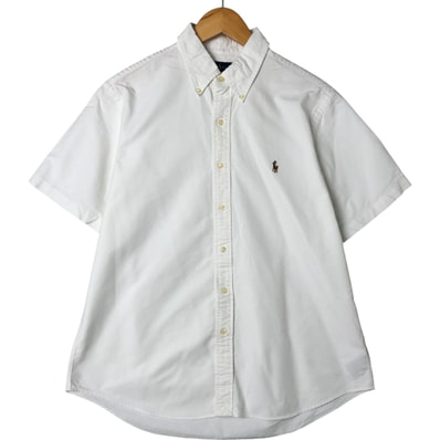 古着 ラルフローレン Ralph Lauren CLASSIC FIT 半袖 ボタンダウンシャツ メンズL相当/eaa548203