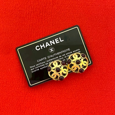 CHANEL シャネル グリポア GP イヤリング ゴールド
85162