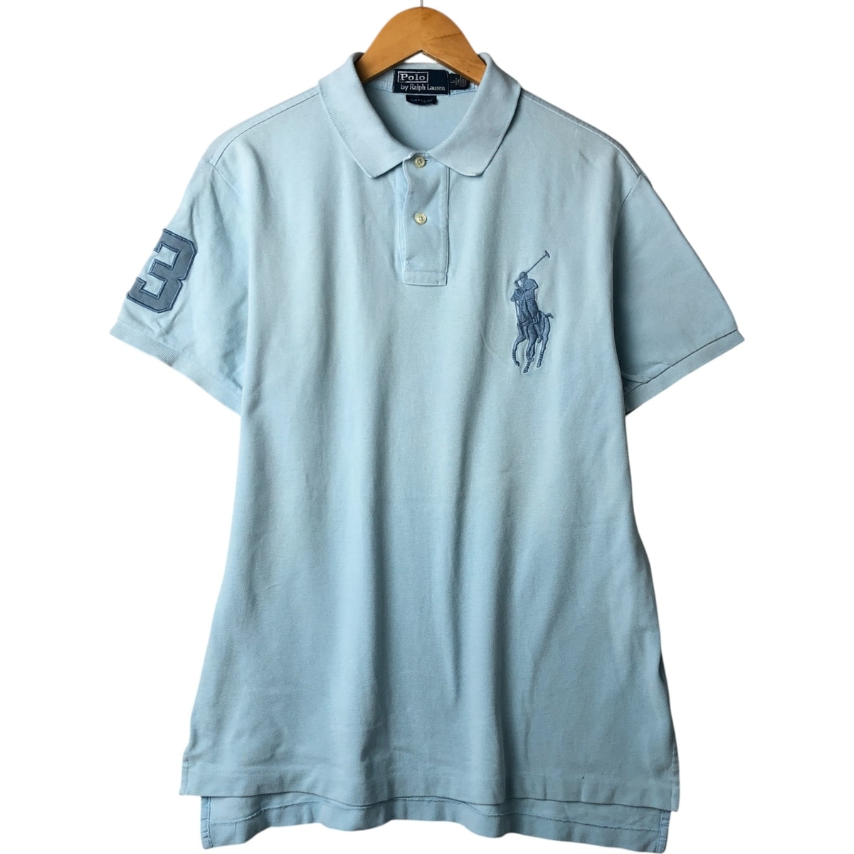 古着 ラルフローレン Ralph Lauren POLO by Ralph Lauren CUSTOM FIT ビッグポニー 半袖 ポロシャツ メンズL相当/eaa561353