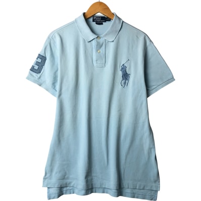 古着 ラルフローレン Ralph Lauren POLO by Ralph Lauren CUSTOM FIT ビッグポニー 半袖 ポロシャツ メンズL相当/eaa561353