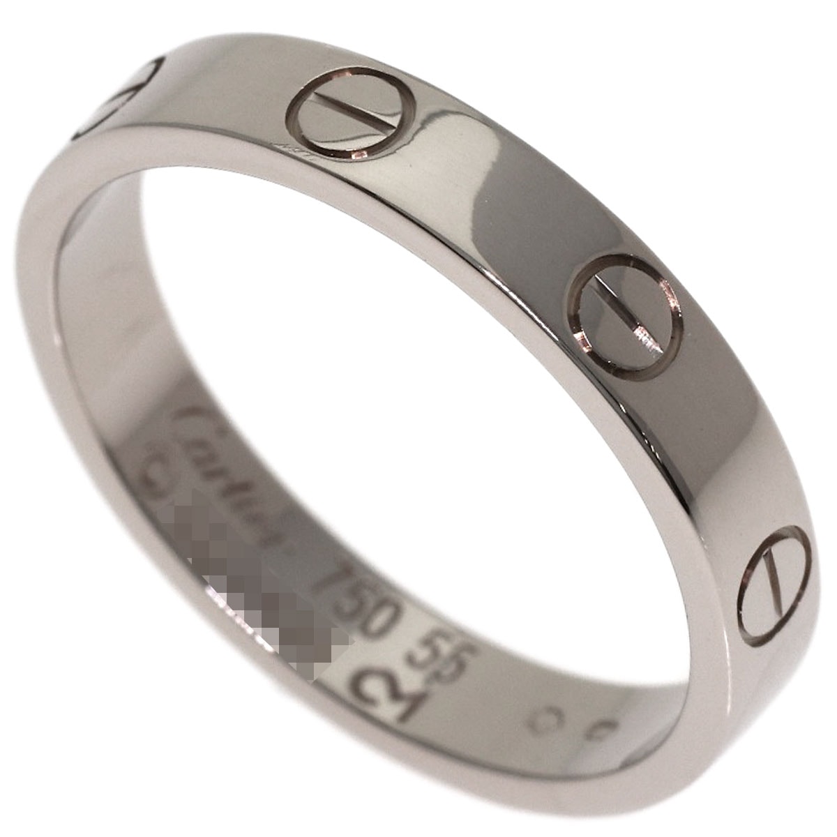 CARTIER カルティエ ミニラブリング #55 リング・指輪 K18WG レディース [中古]