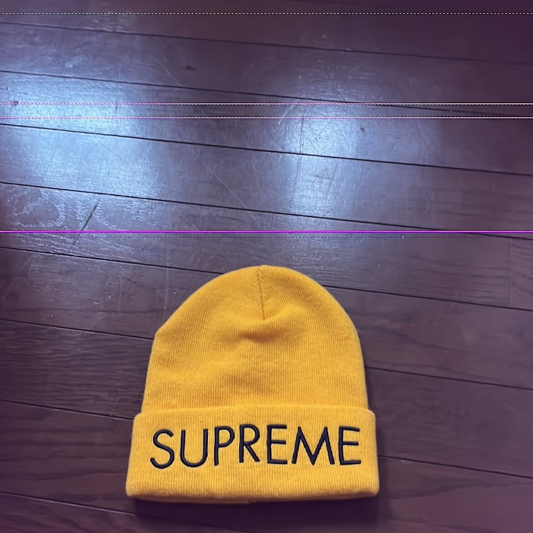 Supreme Capital Beanie "Bright Gold"