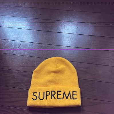 Supreme Capital Beanie "Bright Gold"