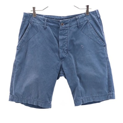 RRL ダブルアールエル ショートパンツ w33 ネイビー系 ボタンフライ RALPH LAUREN
