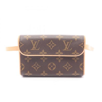 ルイ・ヴィトン LOUIS VUITTON ポシェットフロランティーヌ モノグラム ウエストバッグ ボディバッグ バッグ PVCコーティングキャンバス レザー モノグラム レディース ブラウン系 M51855 【中古】