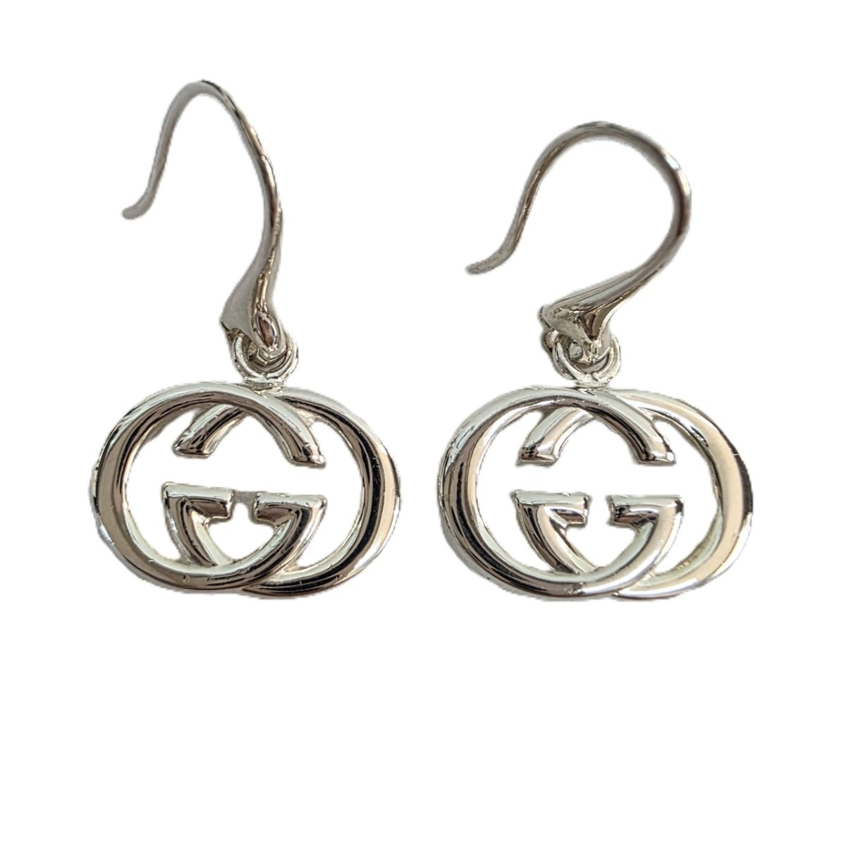 GUCCI グッチ インターロッキング Gモチーフ ピアス シルバー925 シルバー レディース【中古】