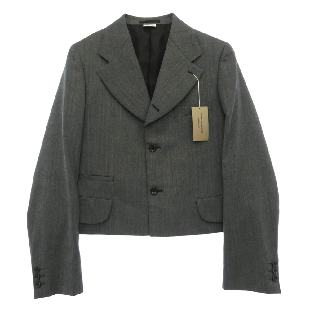 COMME des GARCONS HOMME PLUS コムデギャルソンオムプリュス 26SS PQ-J029 Not Suits, But Suits ウール エステル ヘリンボーン 3B ジャケット グレー系 M【極上美品】【中古】