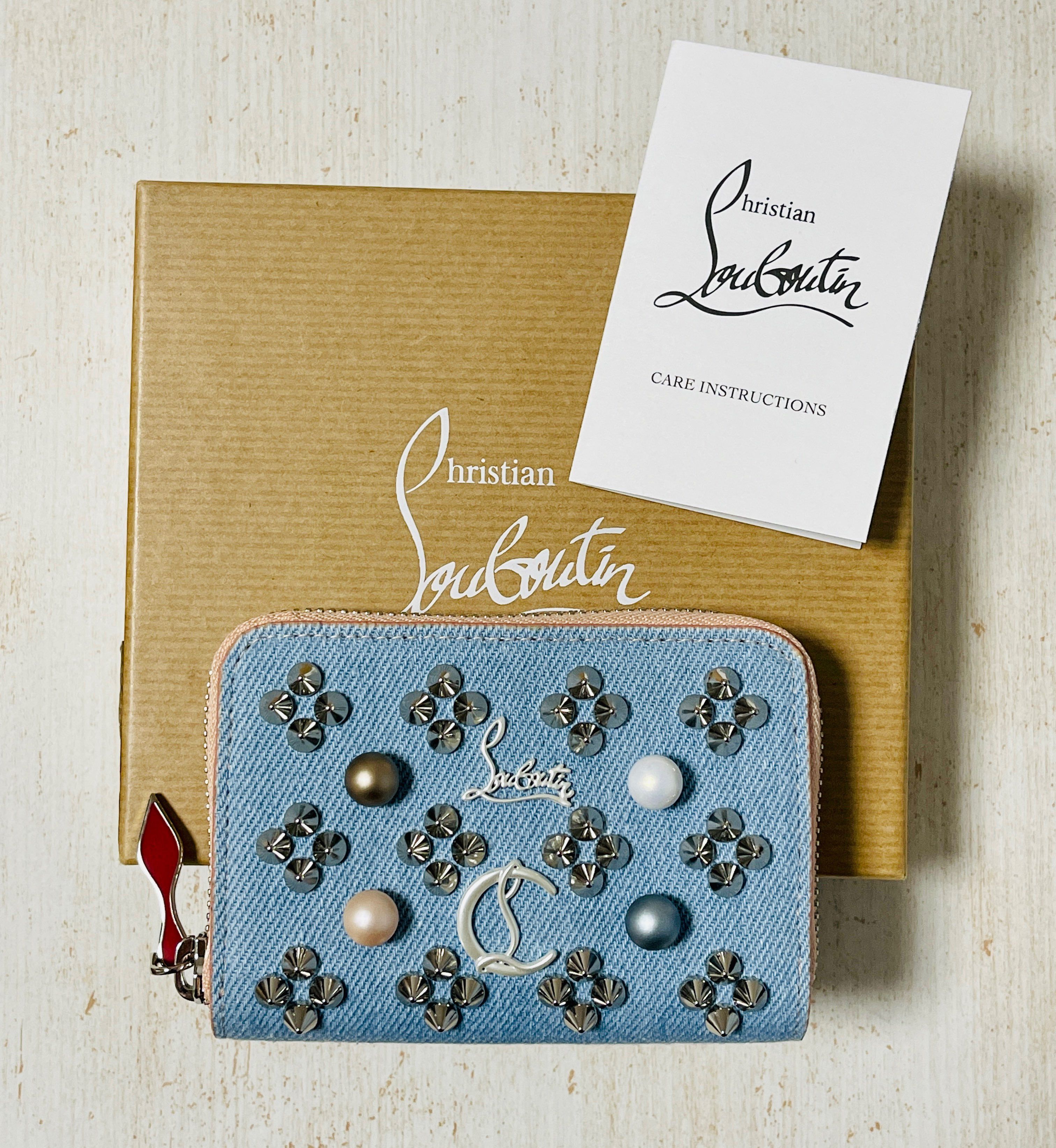 ★新品未使用品★ Christian Louboutin デニム 財布
