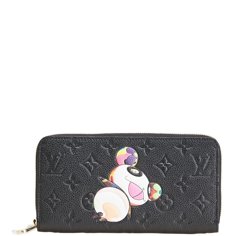 Louis Vuitton x Takashi Murakami Zippy Wallet Monogram Empreinte Japan Exclusive "Noir"